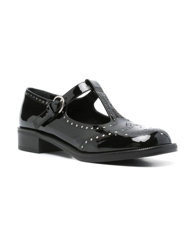 Miu Miu Black Calfskin Shoes 