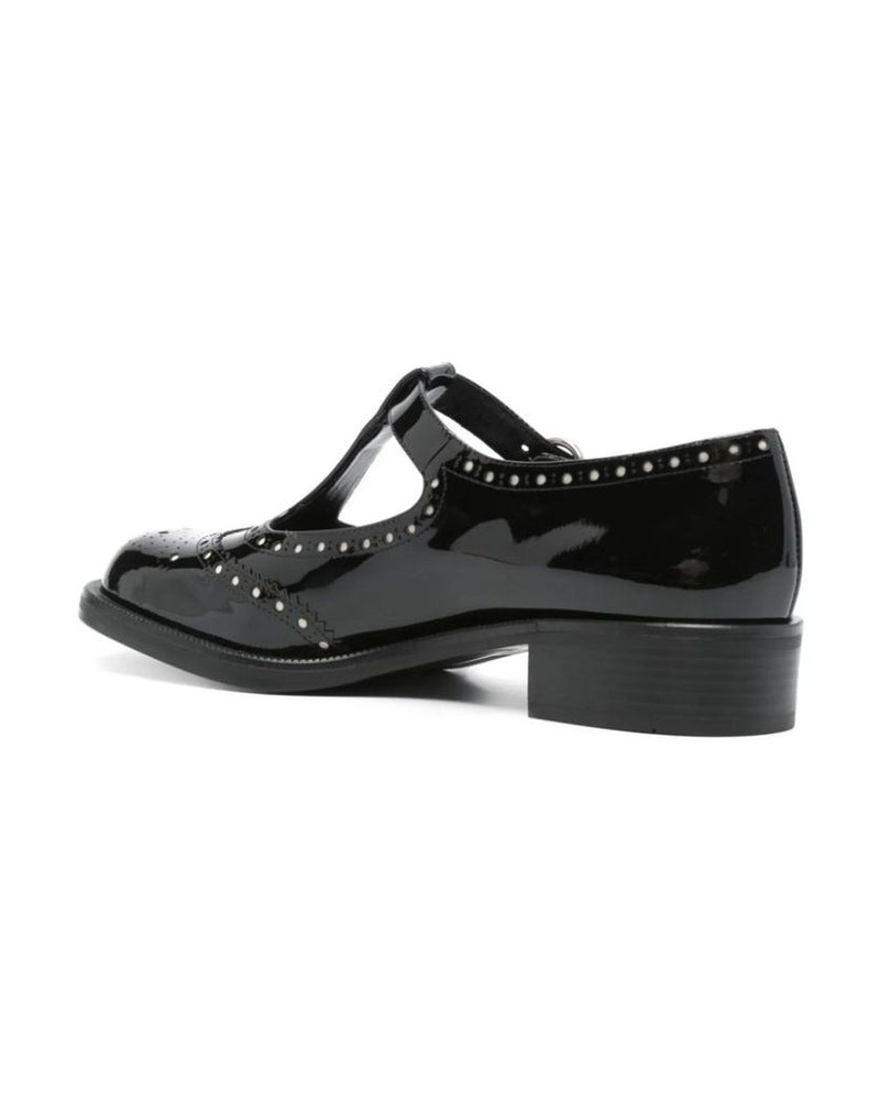 Miu Miu Black Calfskin Shoes 
