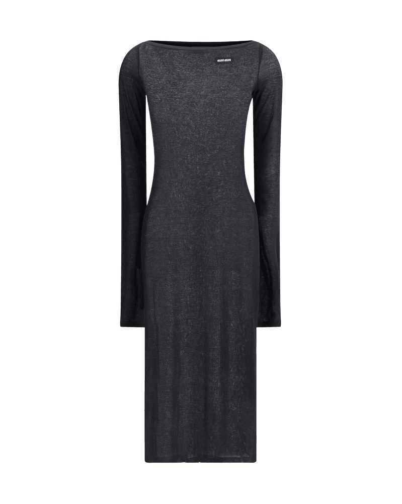 Miu Miu Black Cotton Dress Glam Steals