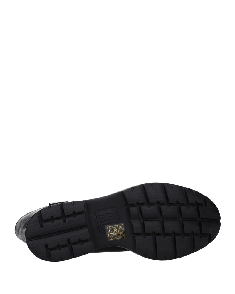 Miu Miu Black Leather Flat Boots Glam Steals