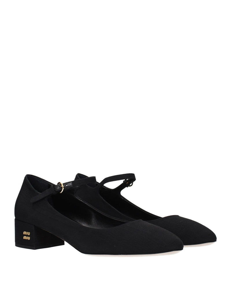 Miu Miu Black Mid Heel Pumps Glam Steals