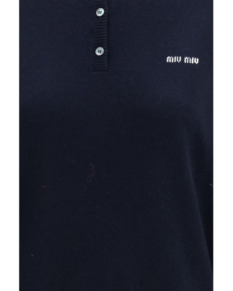 Miu Miu Blue Cashmere Sweatshirt 