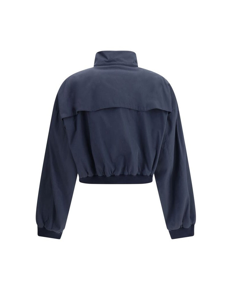 Miu Miu Blue Cotton Bomber Glam Steals