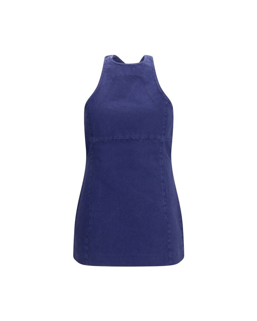 Miu Miu Blue Cotton Dress Glam Steals