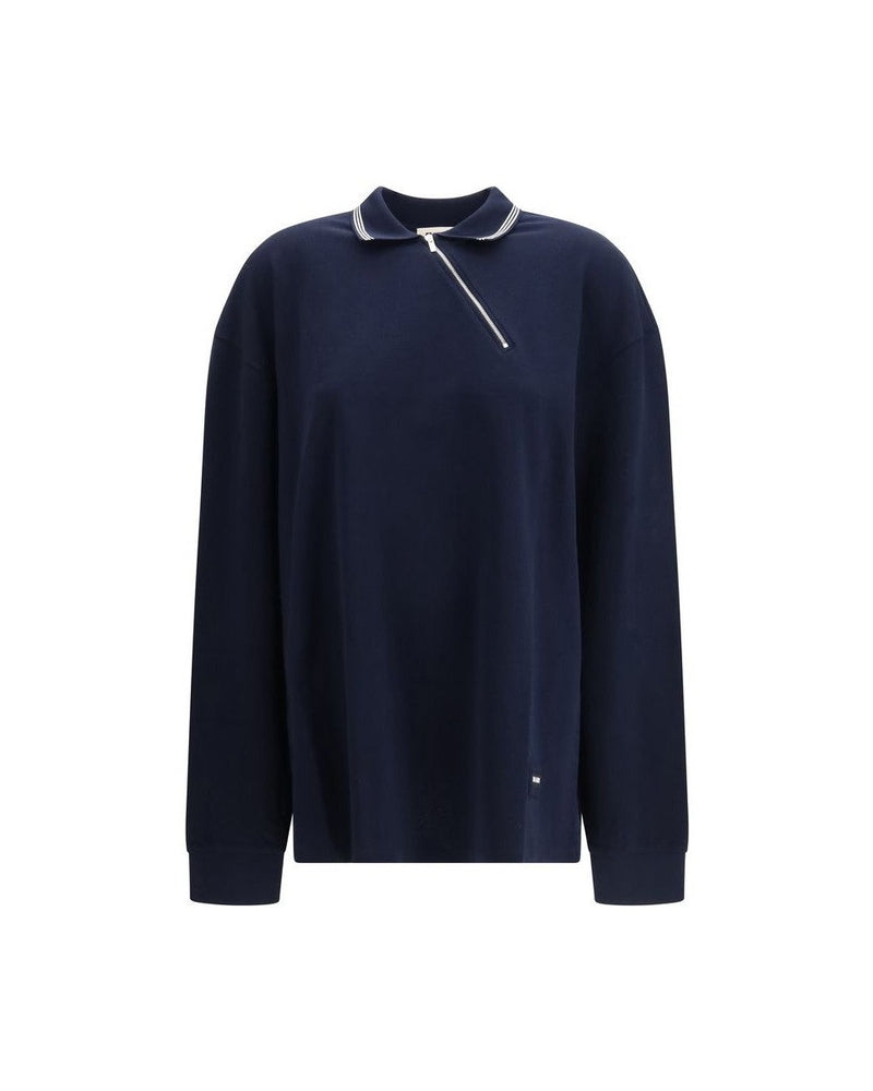 Miu Miu Blue Cotton Polo Shirt Glam Steals