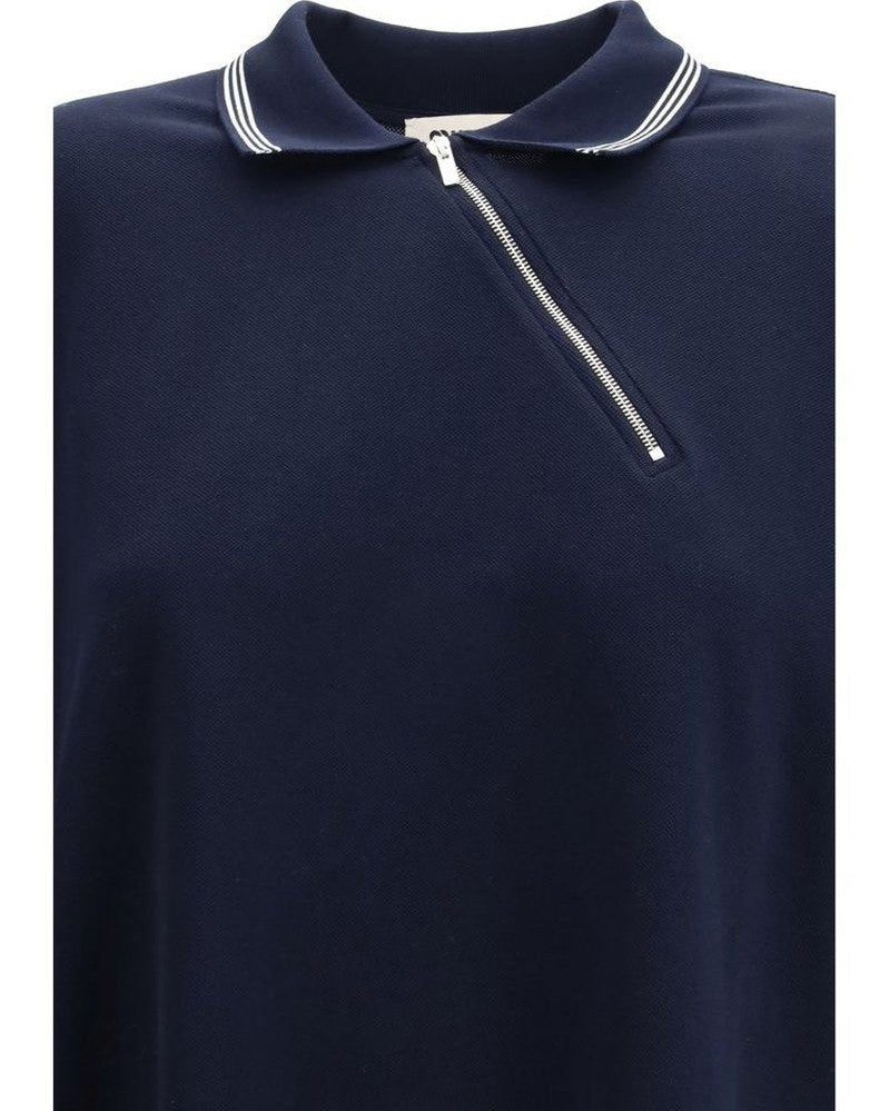 Miu Miu Blue Cotton Polo Shirt Glam Steals