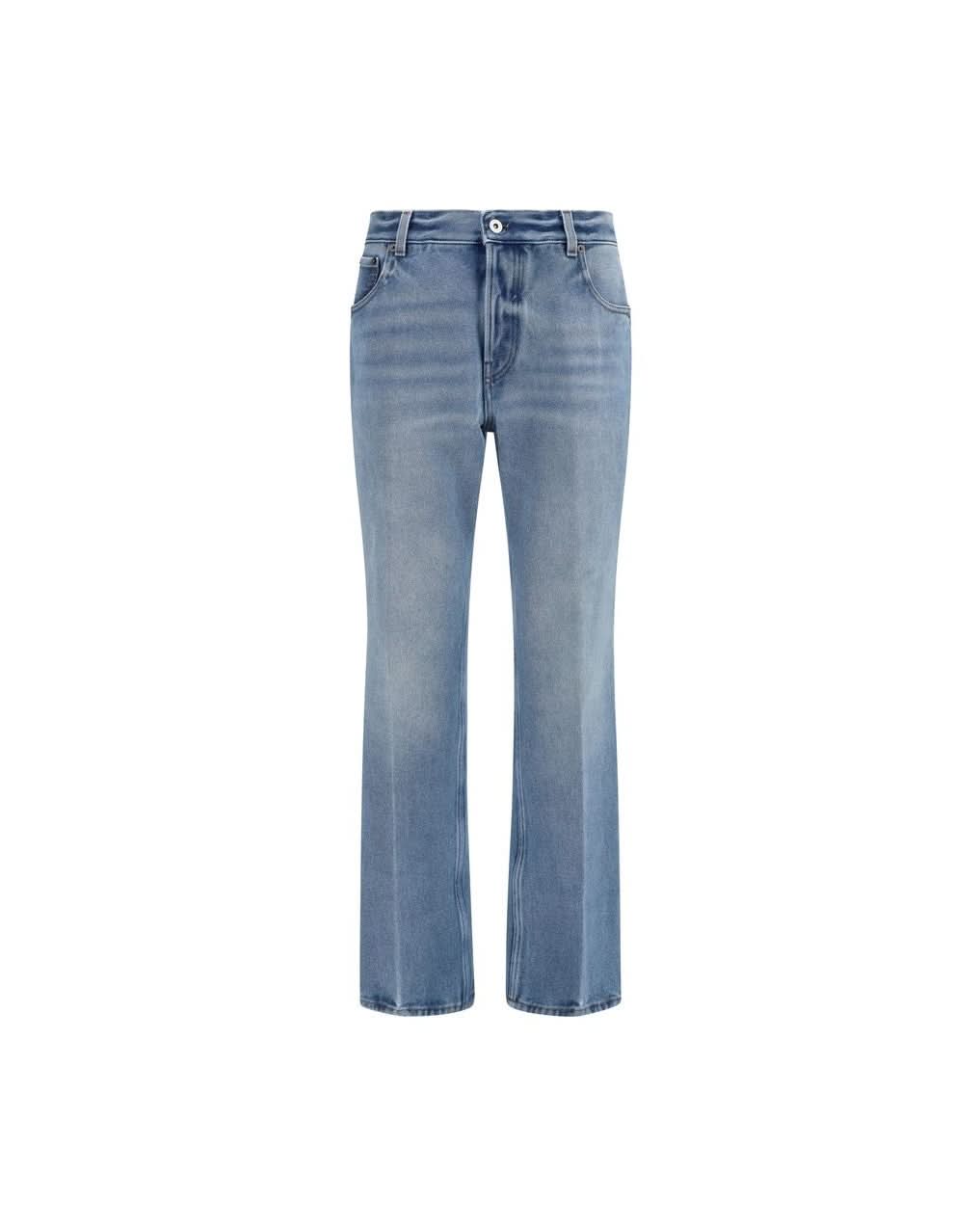 Miu Miu Blue Polyester Relaxed Fit Jeans Glam Steals