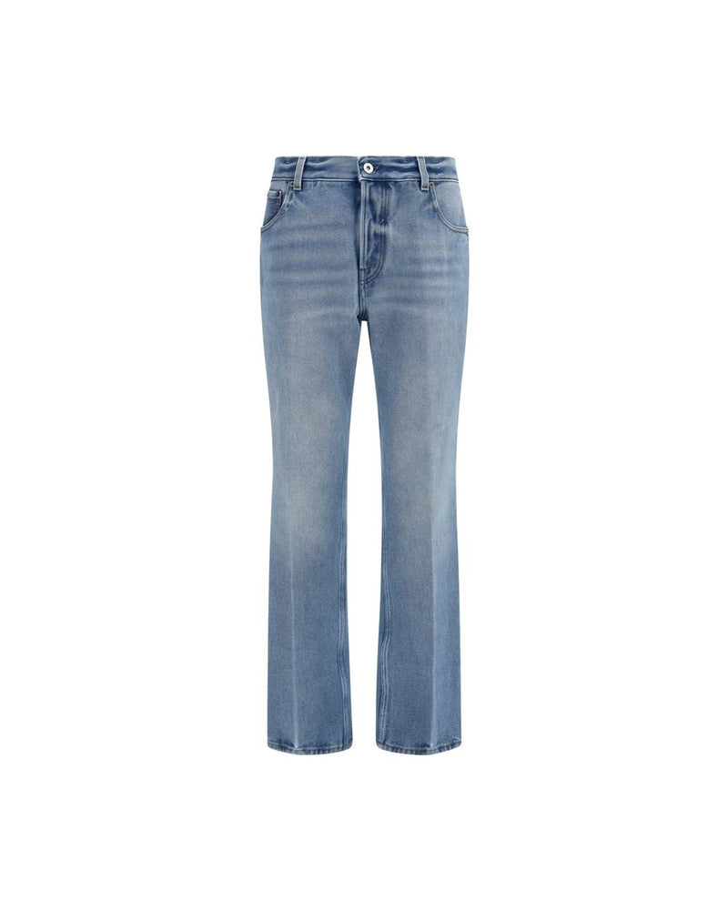 Miu Miu Blue Polyester Relaxed Fit Jeans Glam Steals