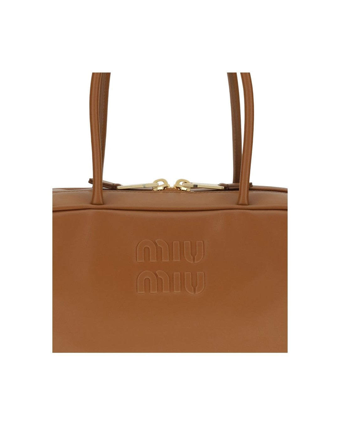 Miu Miu Brown Calf Leather Bos Taurus Shoulder Bag Glam Steals
