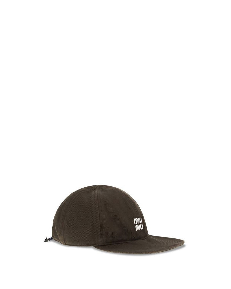 Miu Miu Brown Cotton Cap baseball Hat Glam Steals