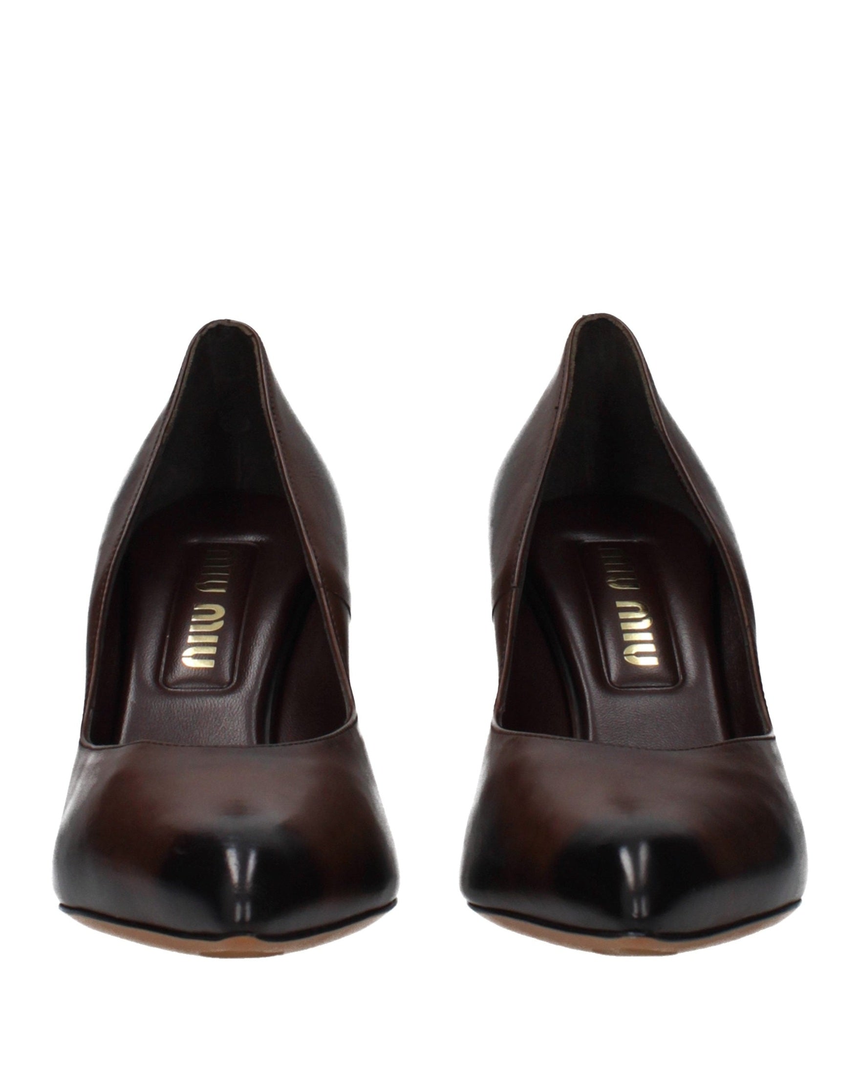 Miu Miu Brown Leather Pumps 