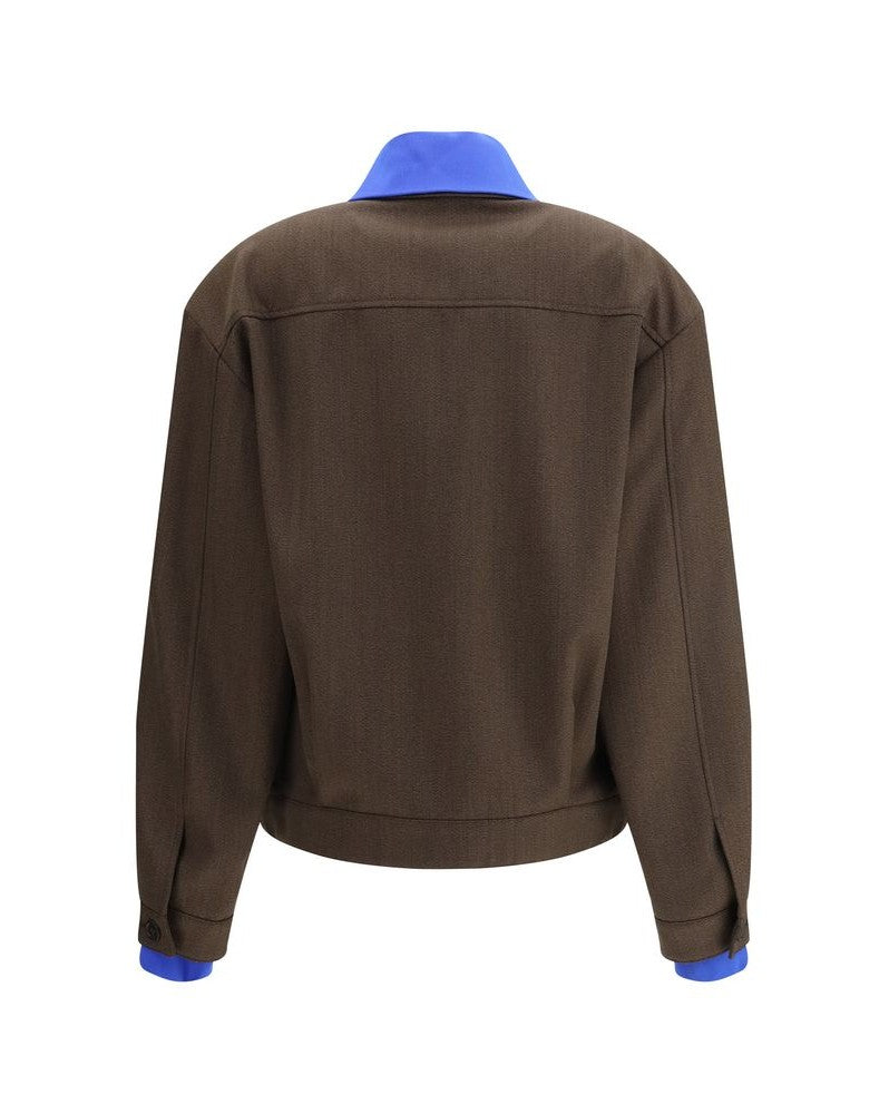 Miu Miu Brown Wool Fleece Bomber Jacket Glam Steals