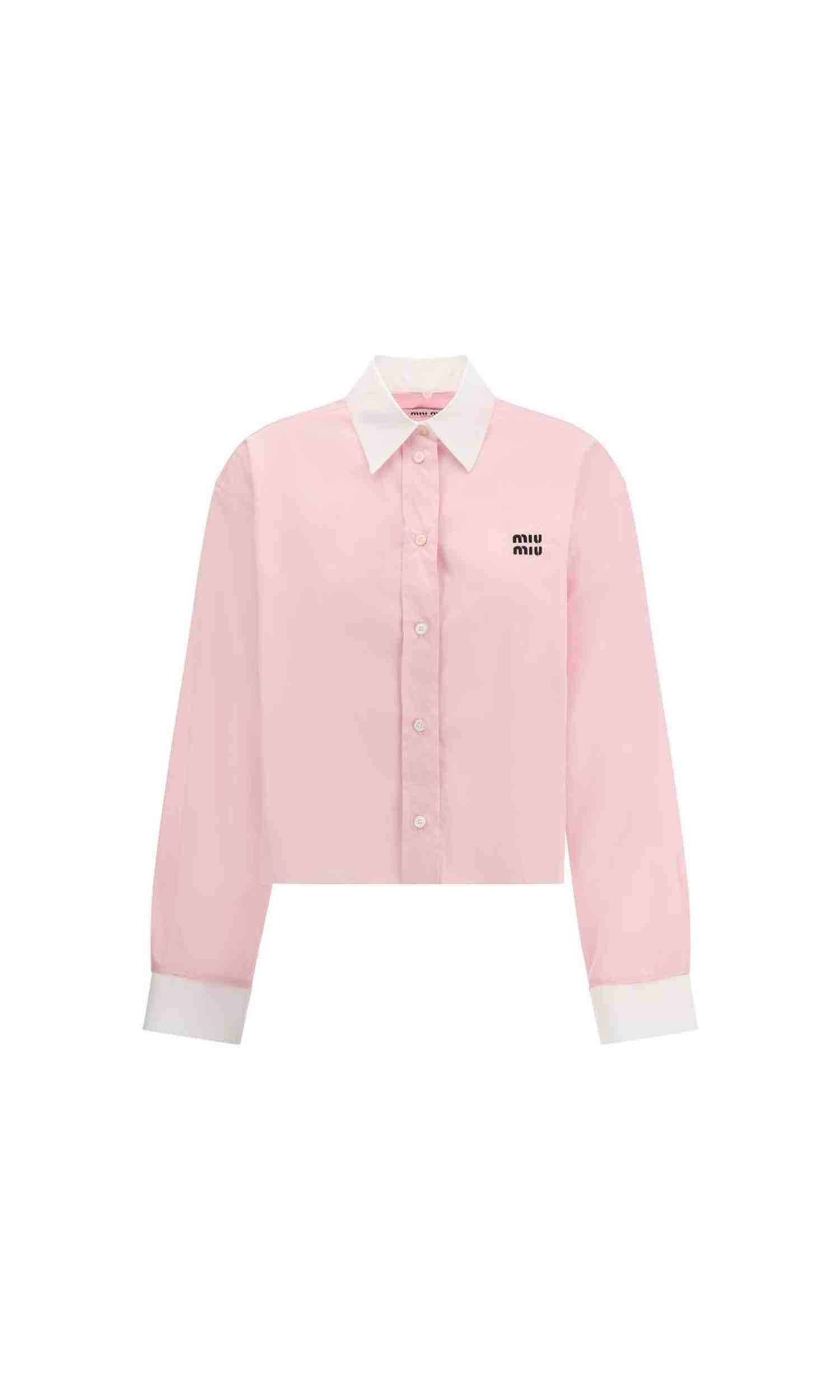 Miu Miu Cropped Shirt Glam Steals