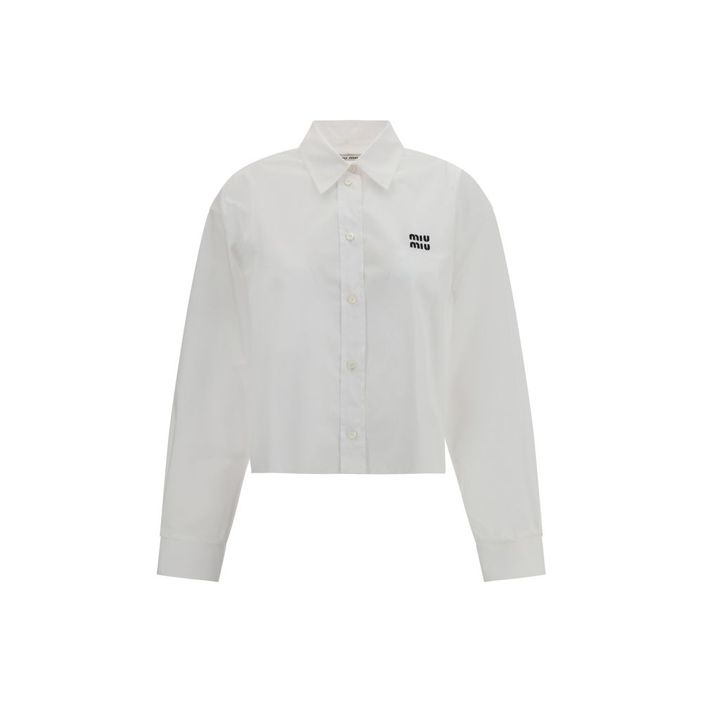 Miu Miu Cropped Shirt Glam Steals