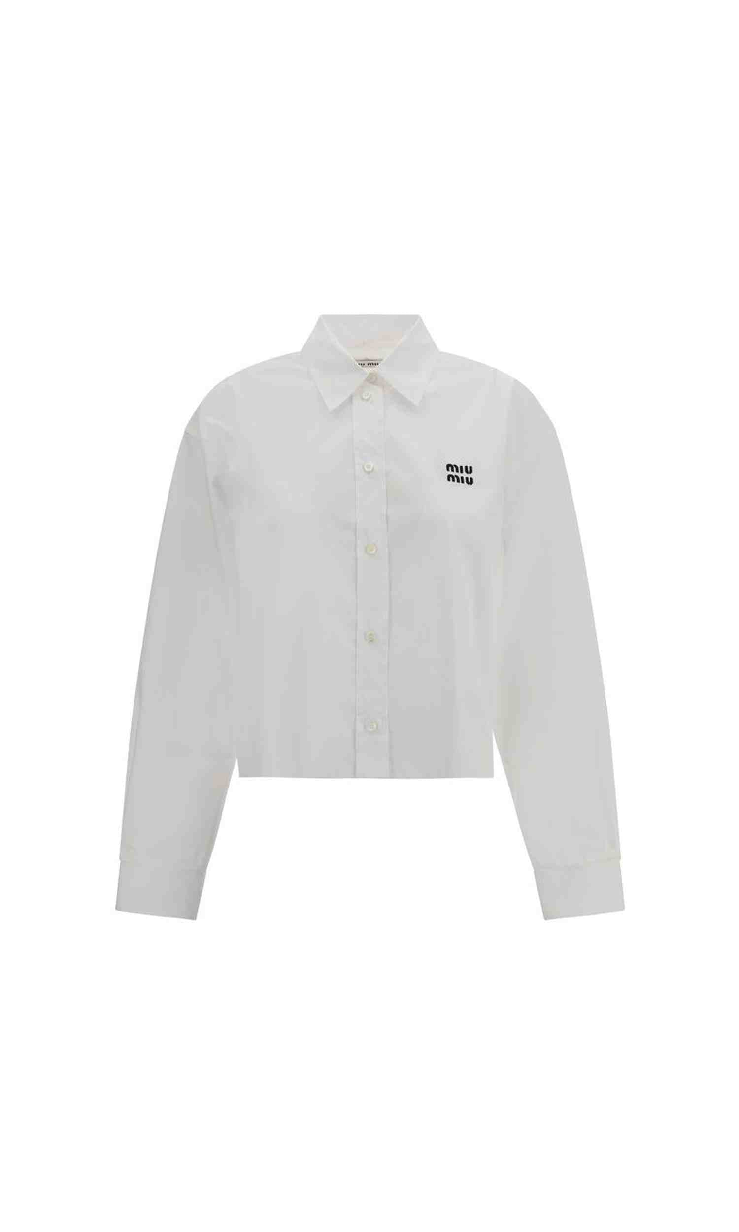 Miu Miu Cropped Shirt Glam Steals