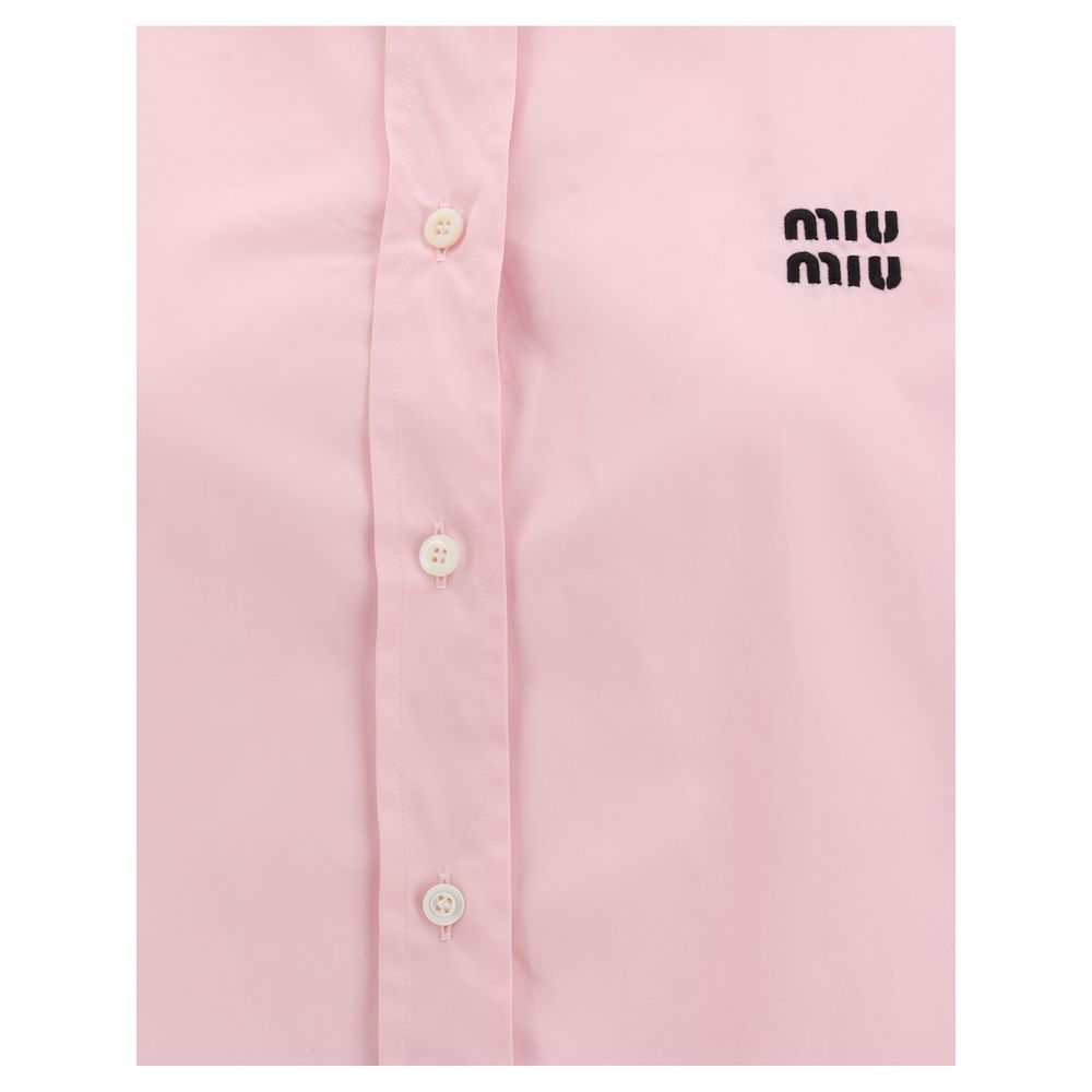 Miu Miu Cropped Shirt Glam Steals