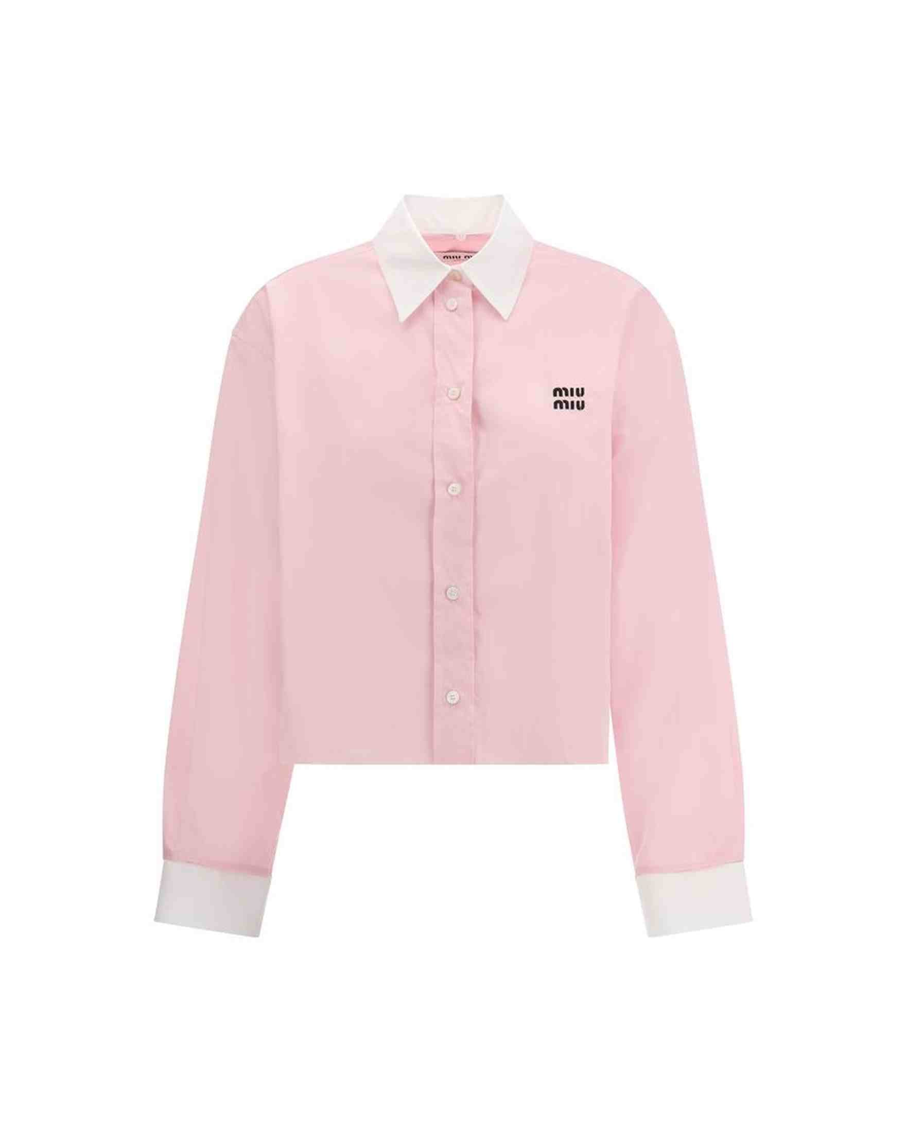 Miu Miu Cropped Shirt Glam Steals