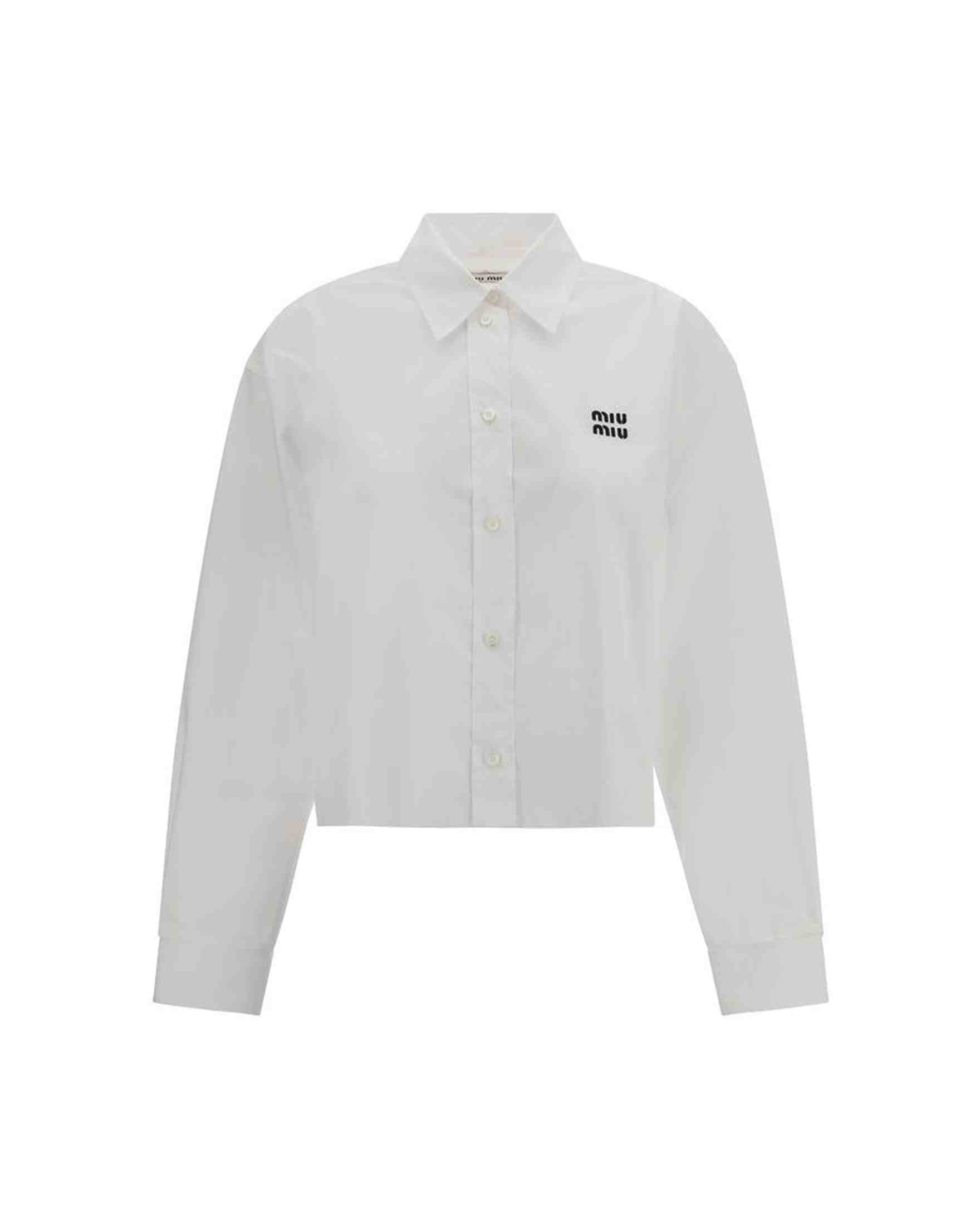 Miu Miu Cropped Shirt Glam Steals