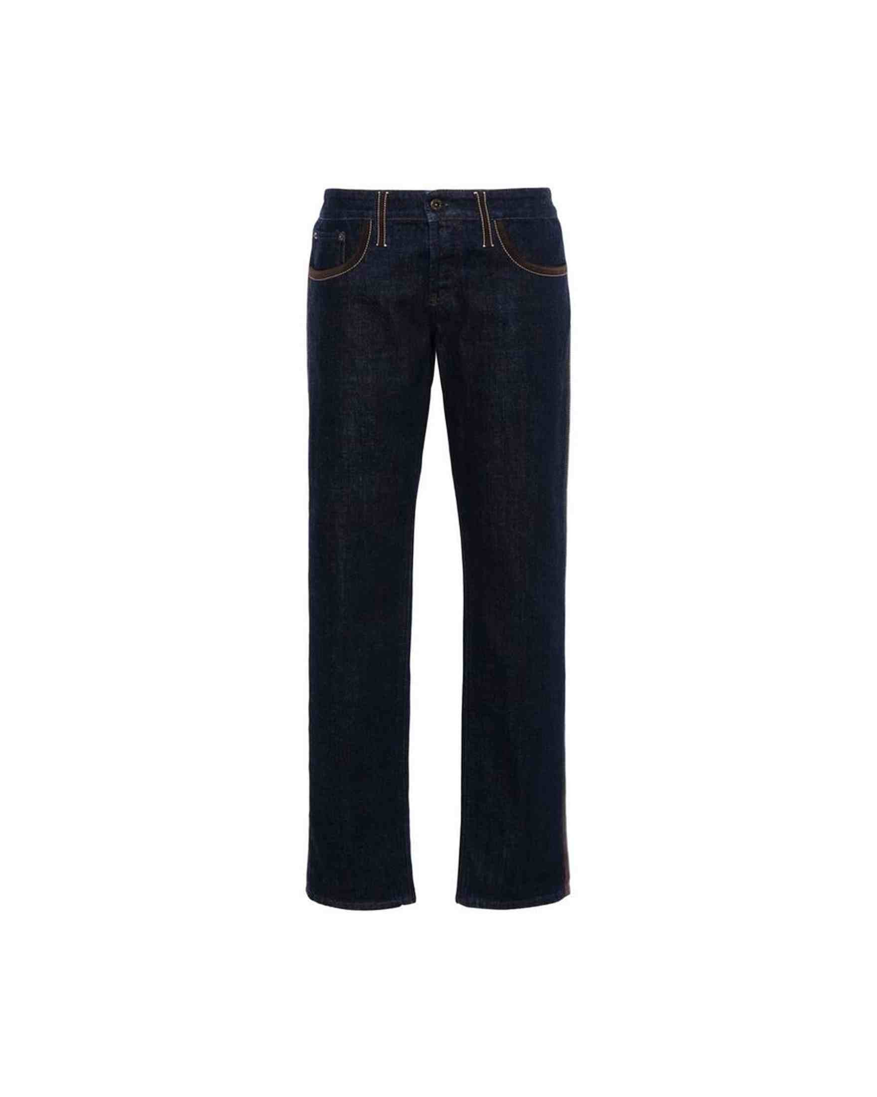 Miu Miu Denim Piped Trim Jeans Glam Steals