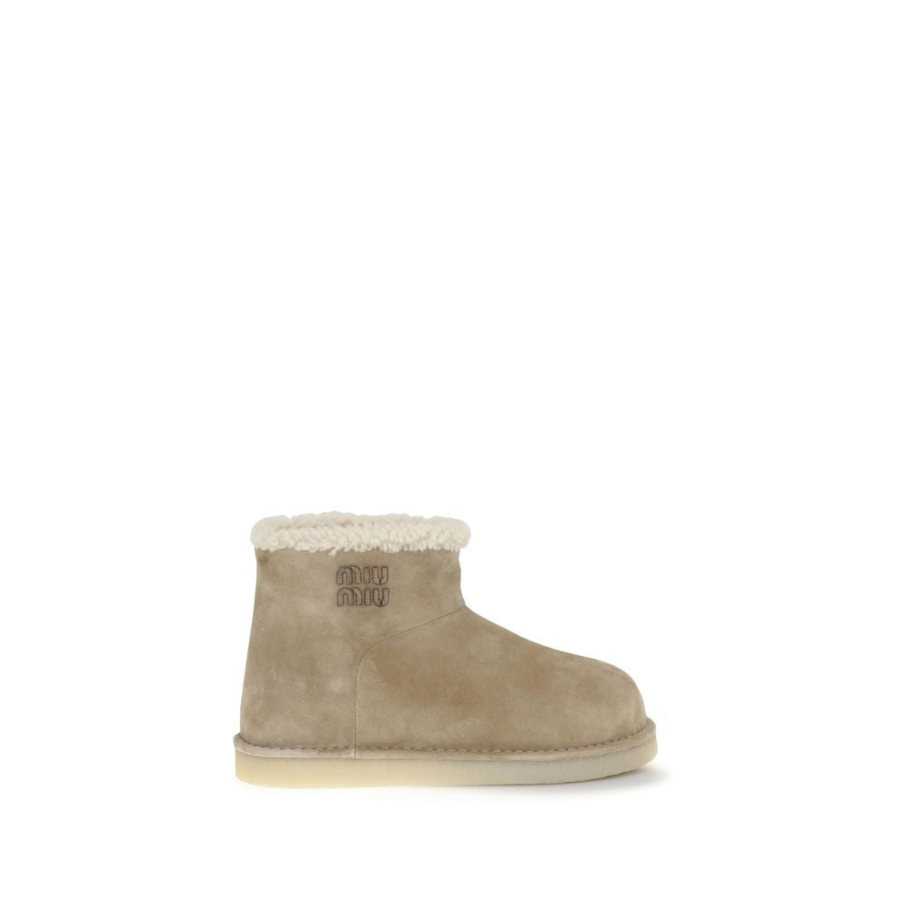 Miu Miu Furry Ankle Boots Glam Steals