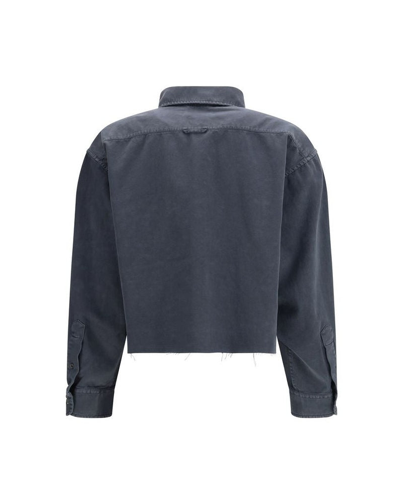 Miu Miu Gray Cotton Dress Shirt Glam Steals