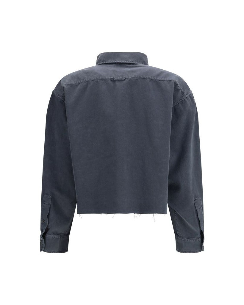 Miu Miu Gray Cotton Dress Shirt Glam Steals