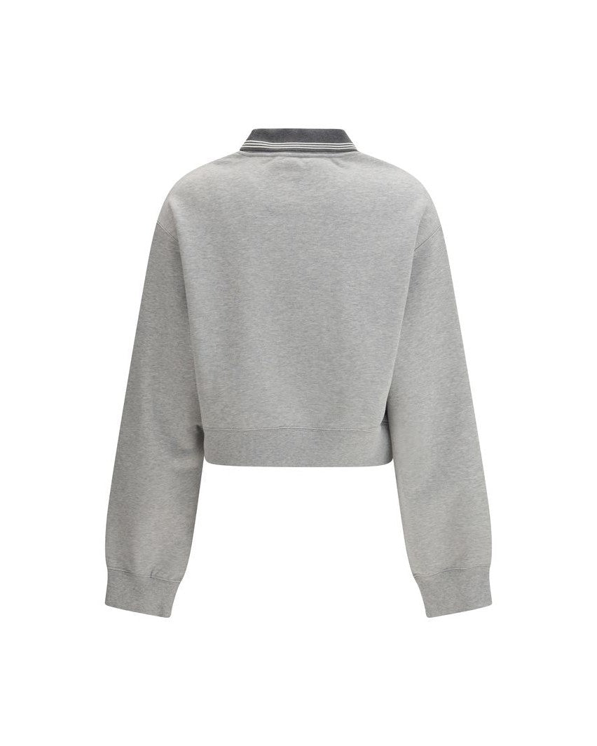 Miu Miu Gray Cotton Sweatshirt Glam Steals