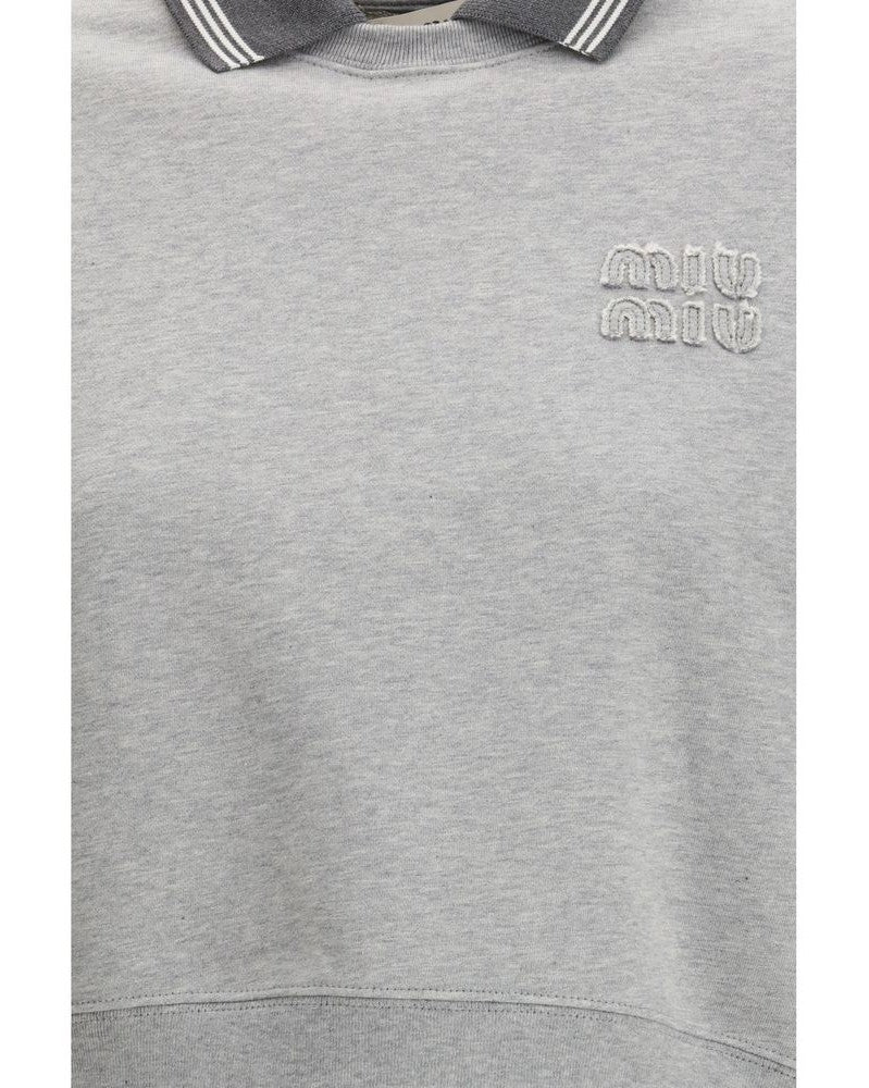 Miu Miu Gray Cotton Sweatshirt Glam Steals