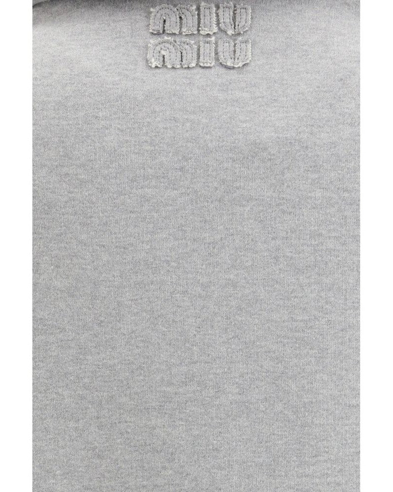 Miu Miu Gray Cotton Sweatshirt Glam Steals