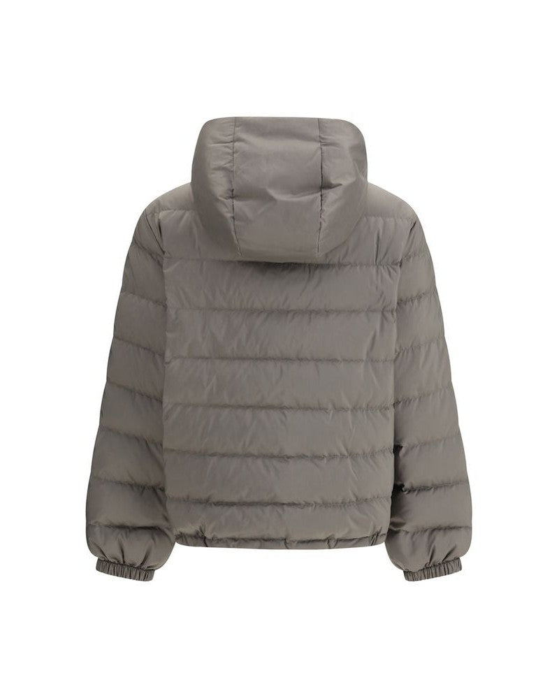 Miu Miu Gray Polyester Recycled Coat Glam Steals