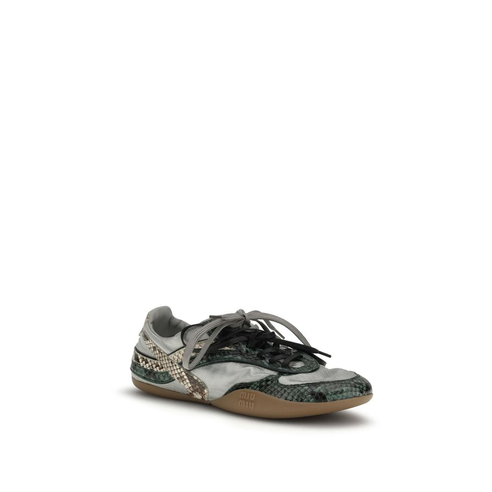 Miu Miu Gray Rubber Athletic Sneakers Glam Steals