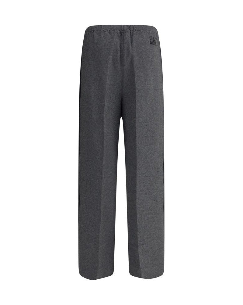 Miu Miu Gray Viscose Casual Pant Glam Steals
