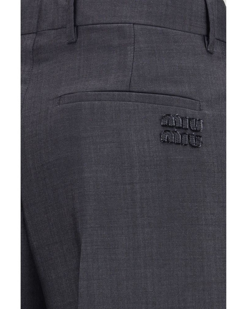 Miu Miu Gray Wool Oves Aries Dress Pant Glam Steals