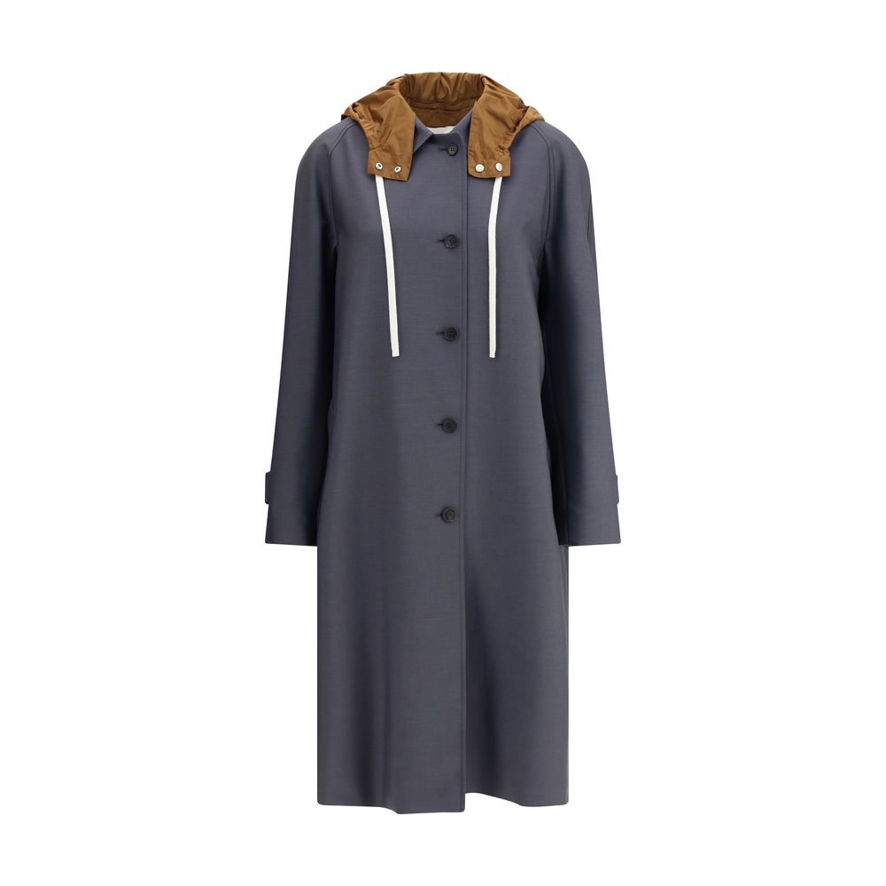 Miu Miu Hooded Long Coat Glam Steals