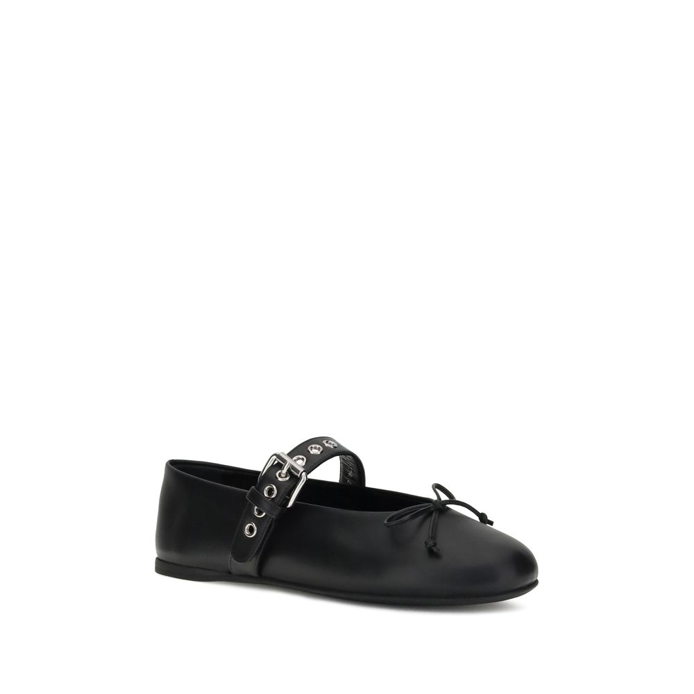 Miu Miu Leather Ballerinas Glam Steals