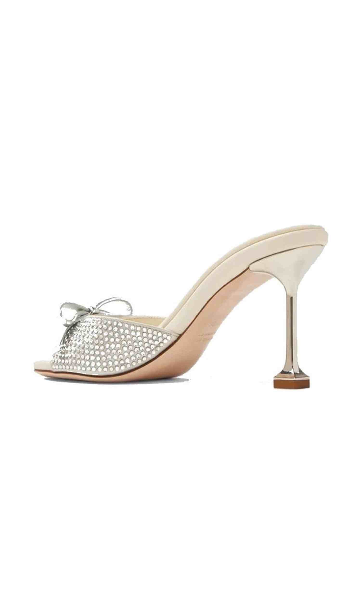 Miu Miu Leather Crystals Mules Glam Steals