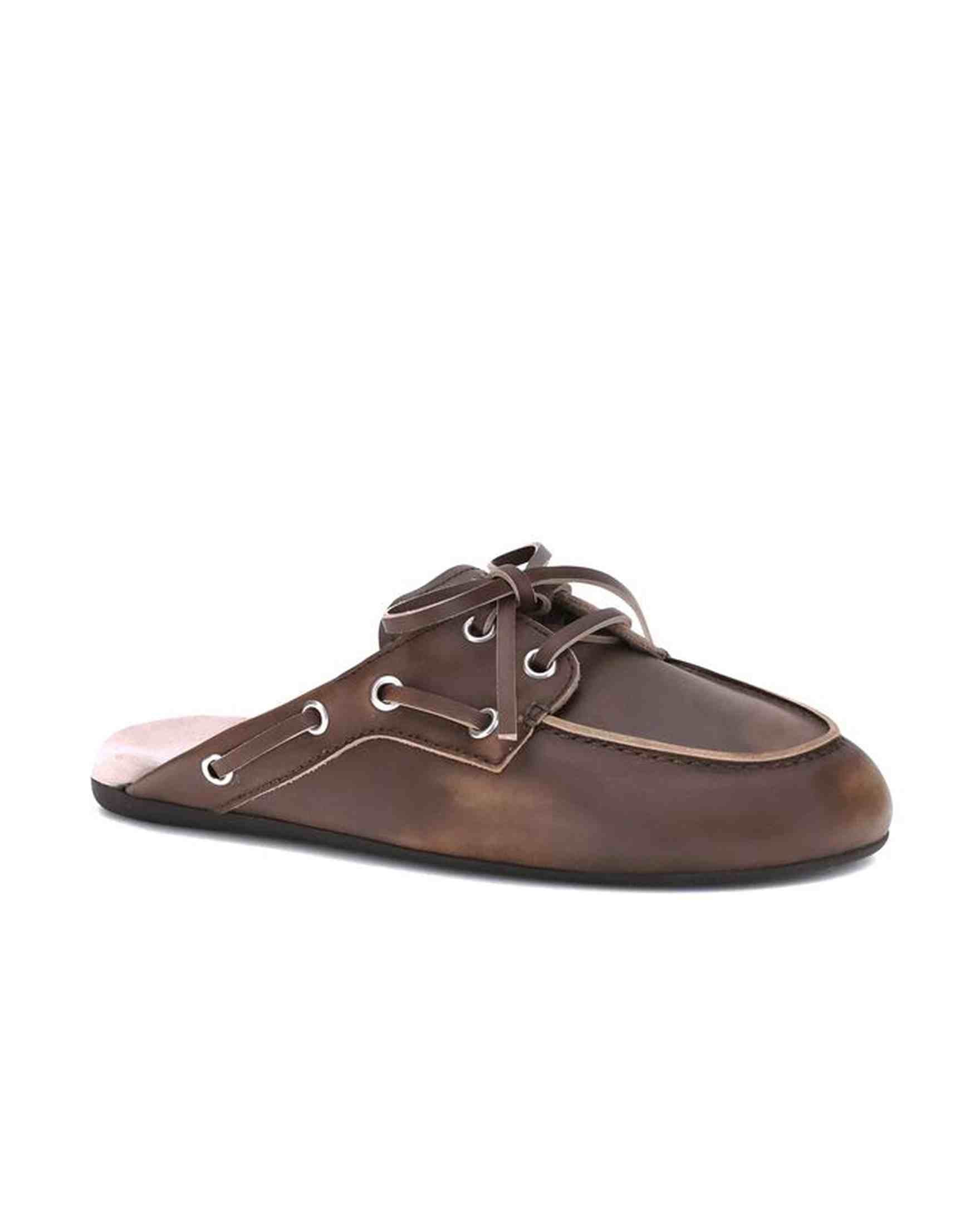 Miu Miu Leather Sabot Loafers Glam Steals