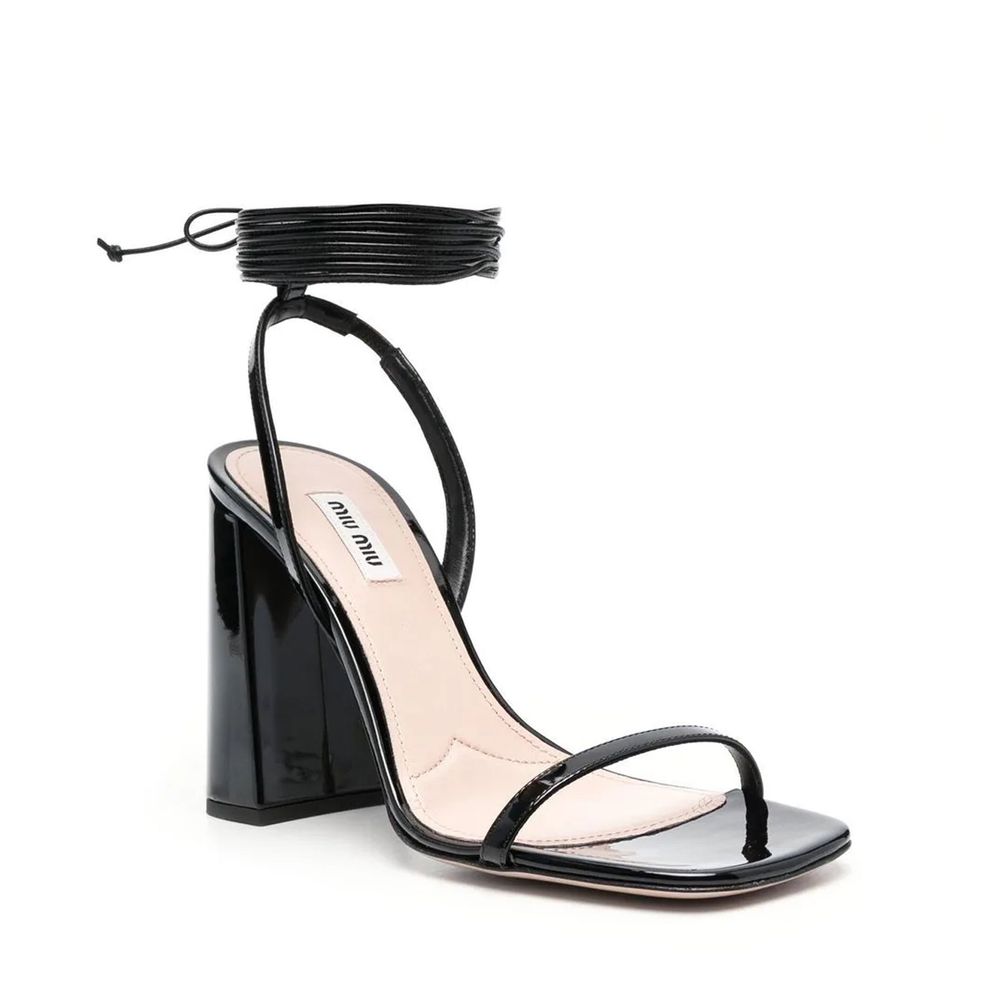 Miu Miu Leather Sandals Glam Steals