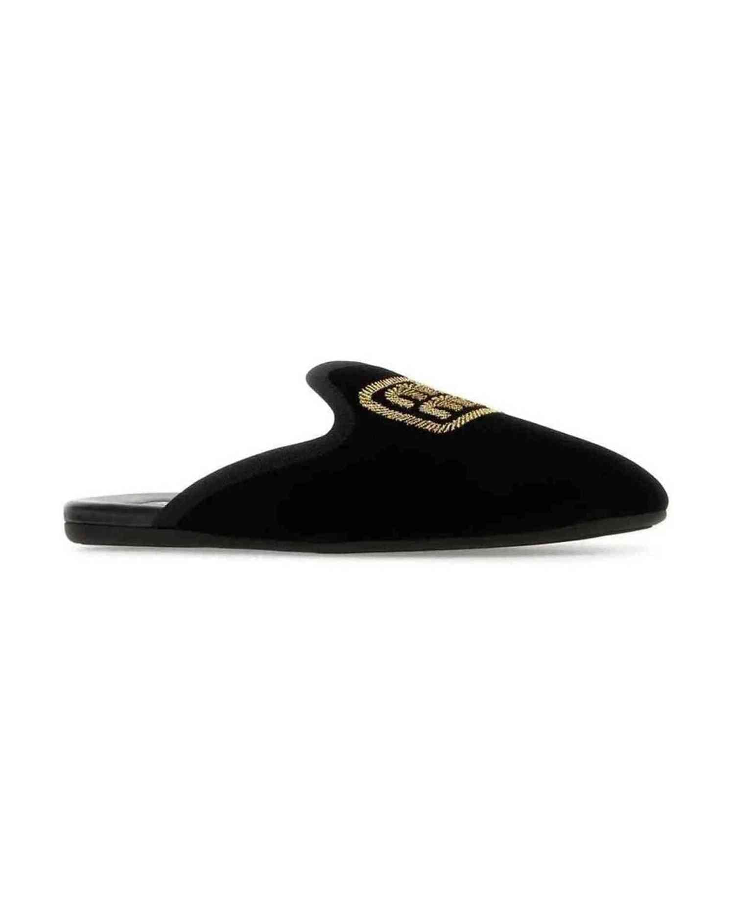 Miu Miu Logo Embroidered Slip On Mules Glam Steals