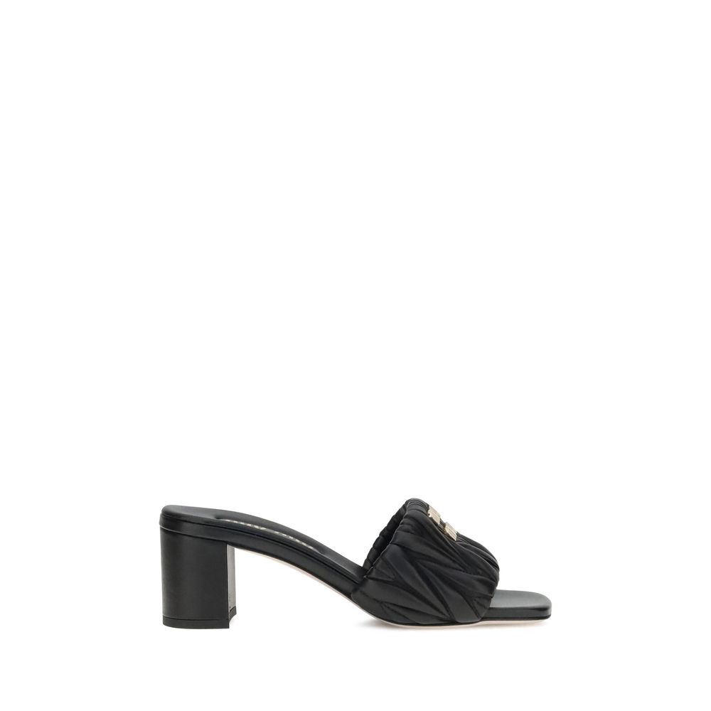 Miu Miu Logoed Sandals Glam Steals