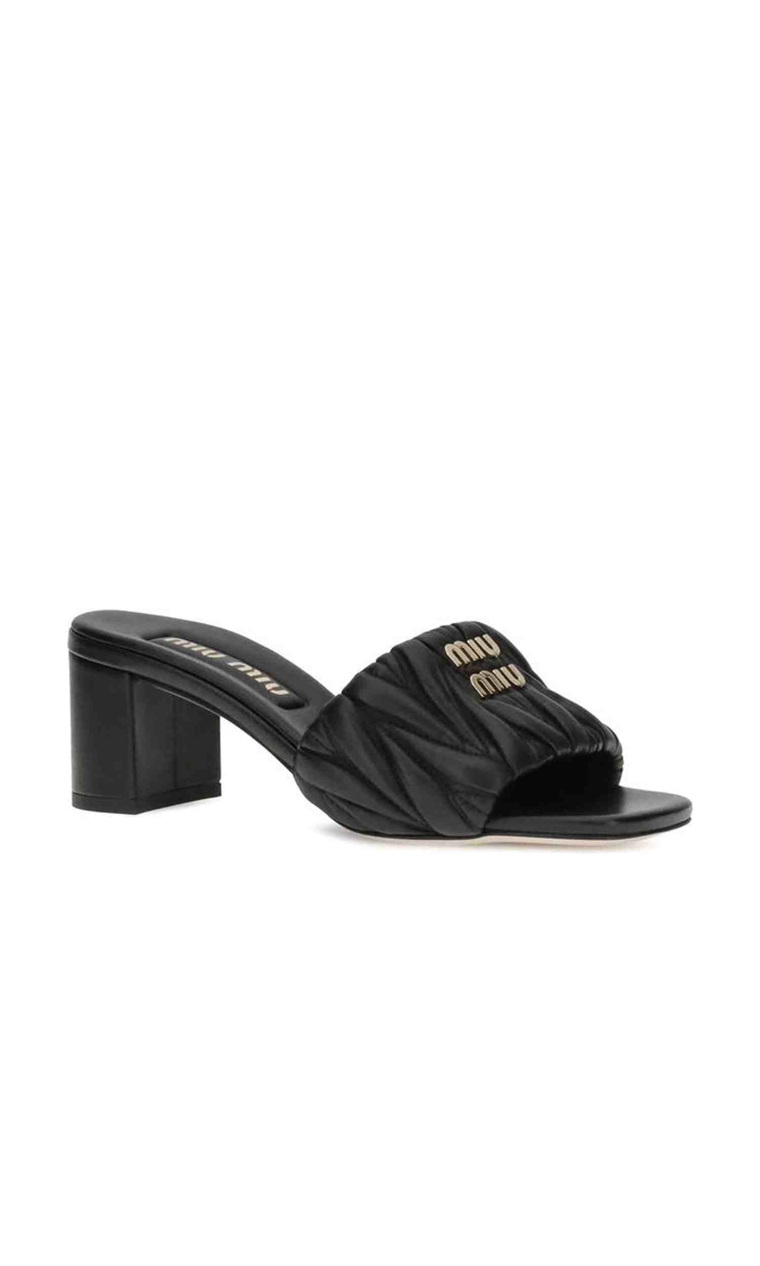 Miu Miu Logoed Sandals Glam Steals