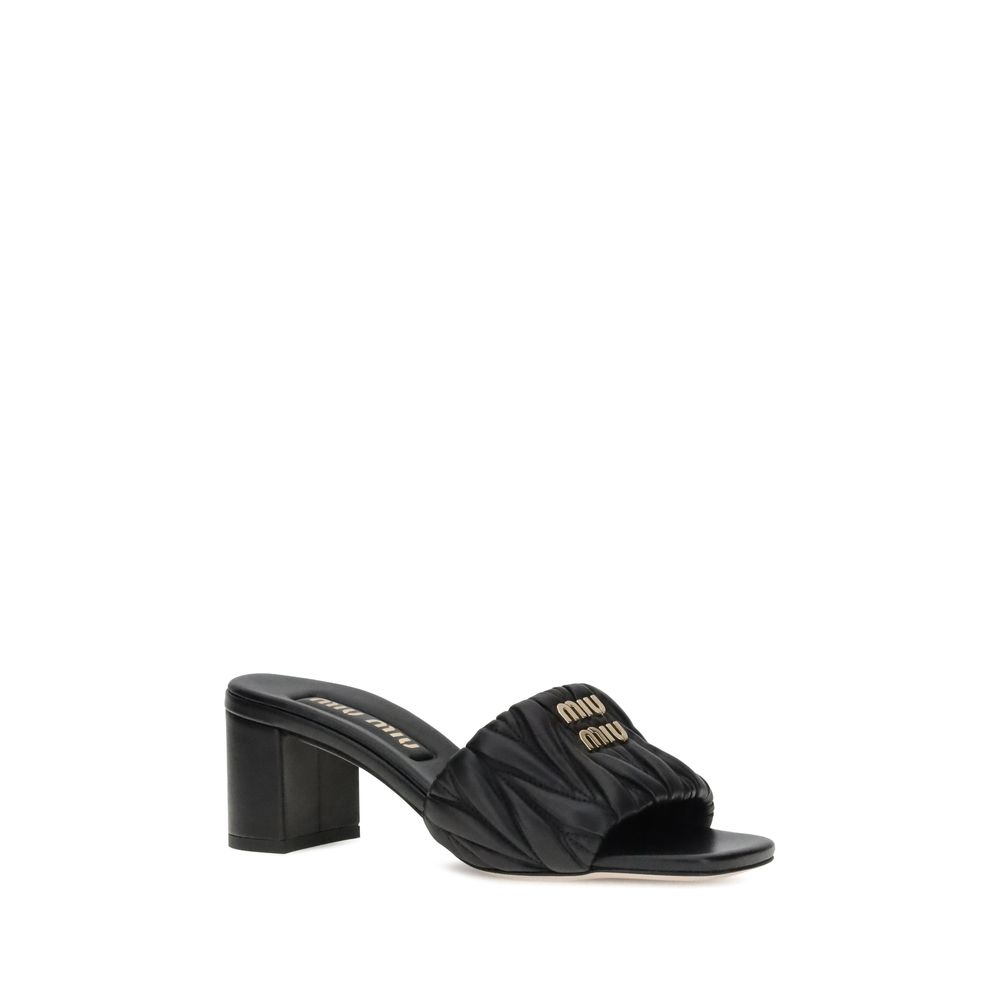 Miu Miu Logoed Sandals Glam Steals