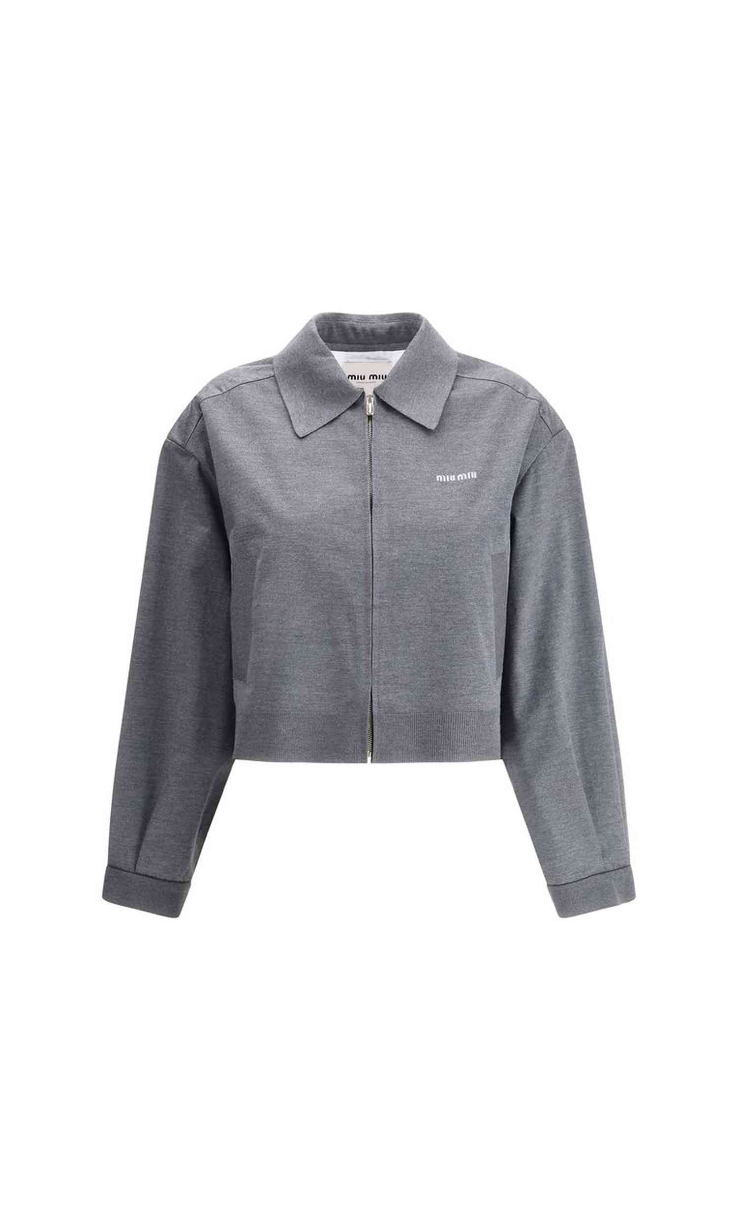 Miu Miu Mélange Zip Jacket Glam Steals