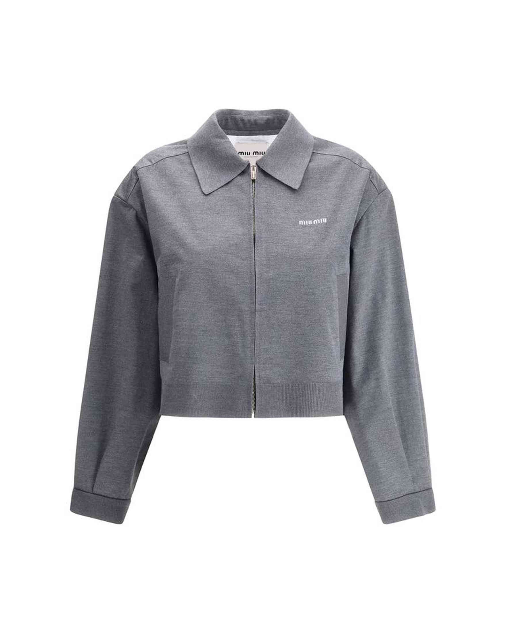 Miu Miu Mélange Zip Jacket Glam Steals