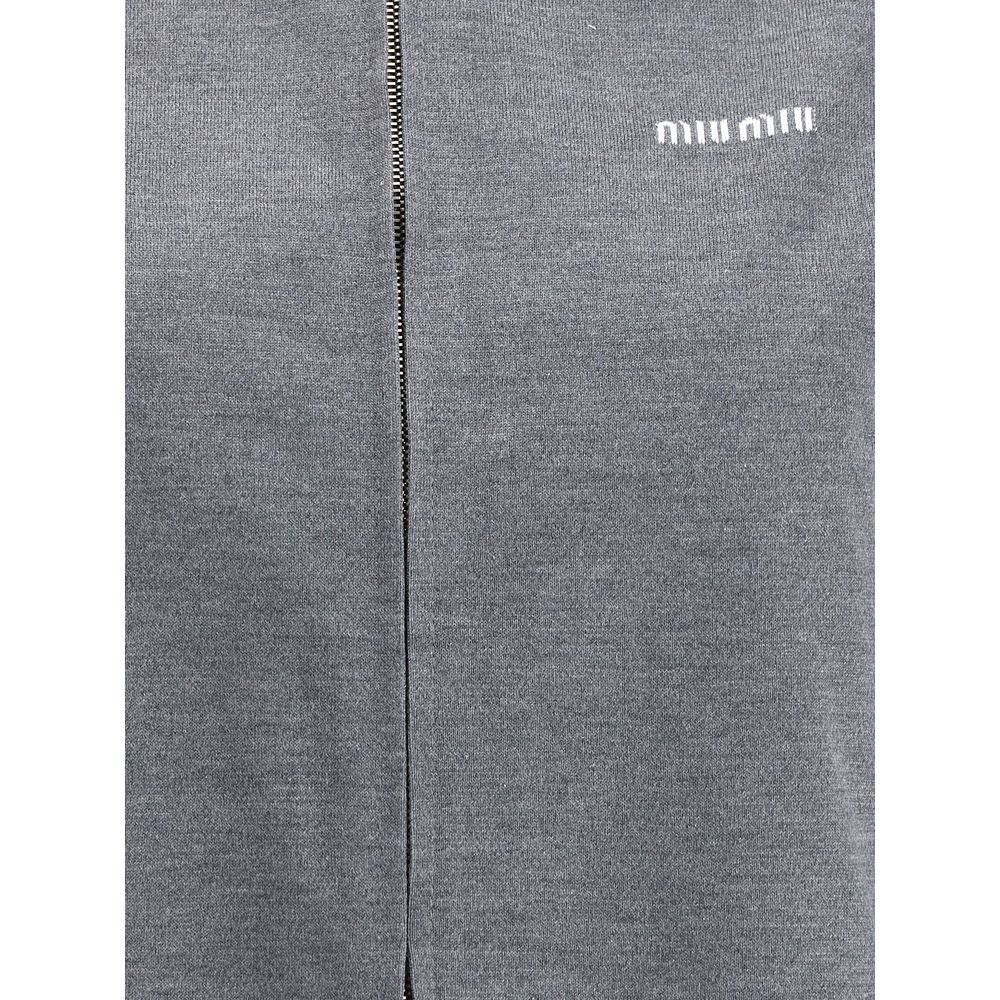 Miu Miu Mélange Zip Jacket Glam Steals