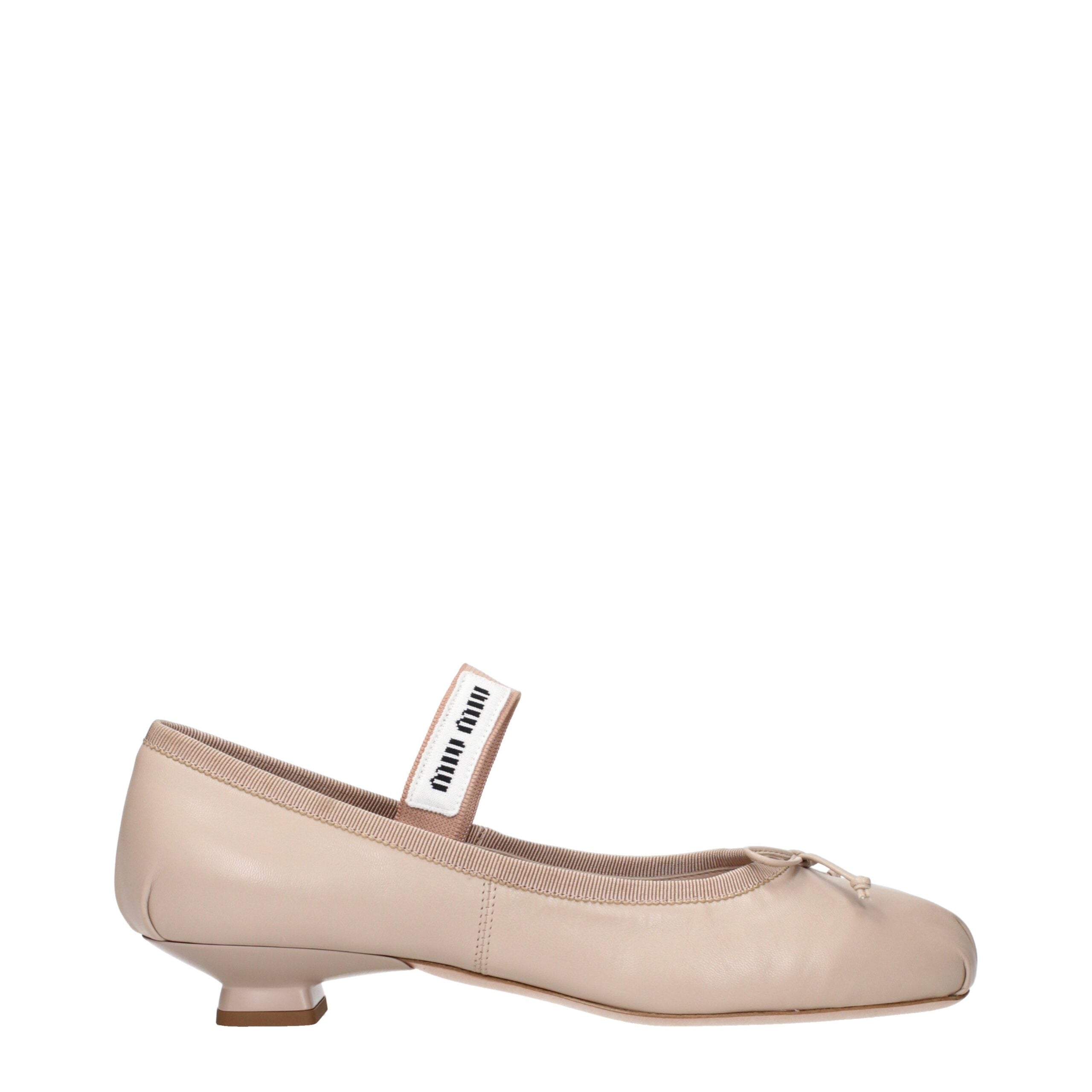 Miu Miu Pink Leather Ballet Flats Glam Steals