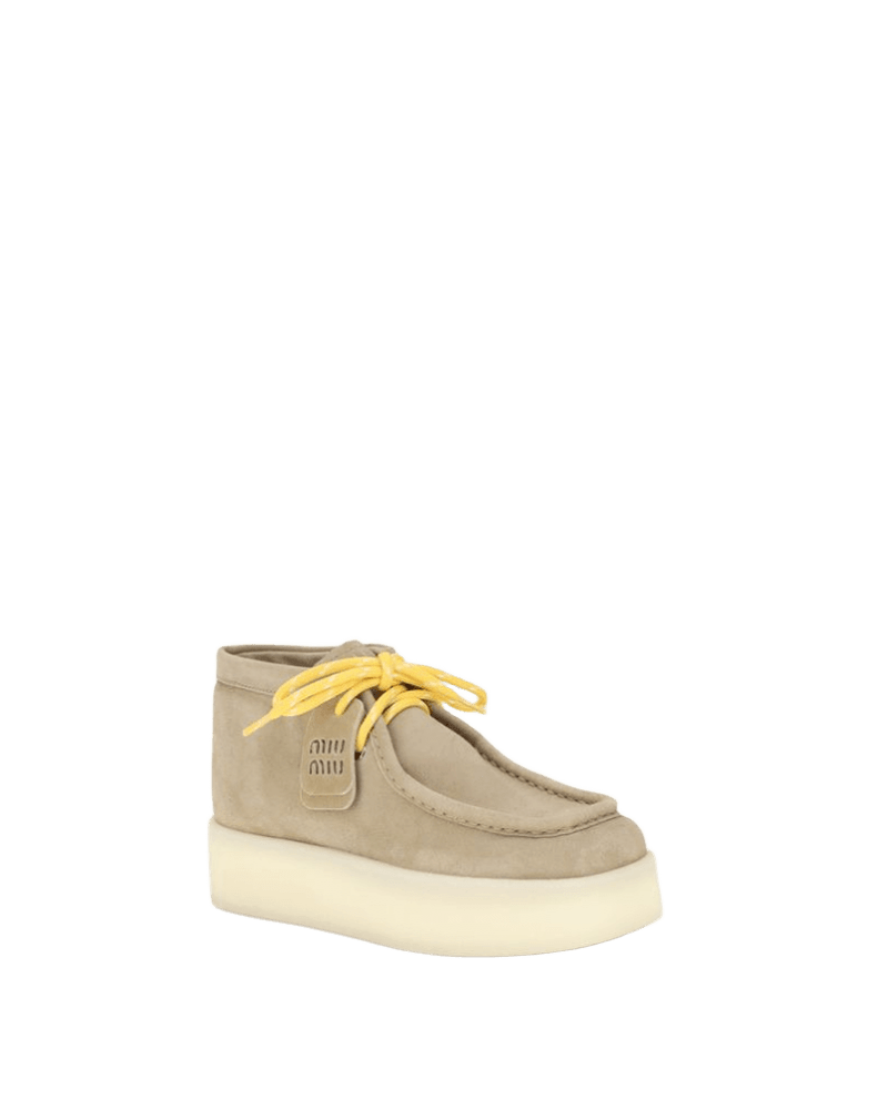 Miu Miu Platform leather Ankle Boots Glam Steals