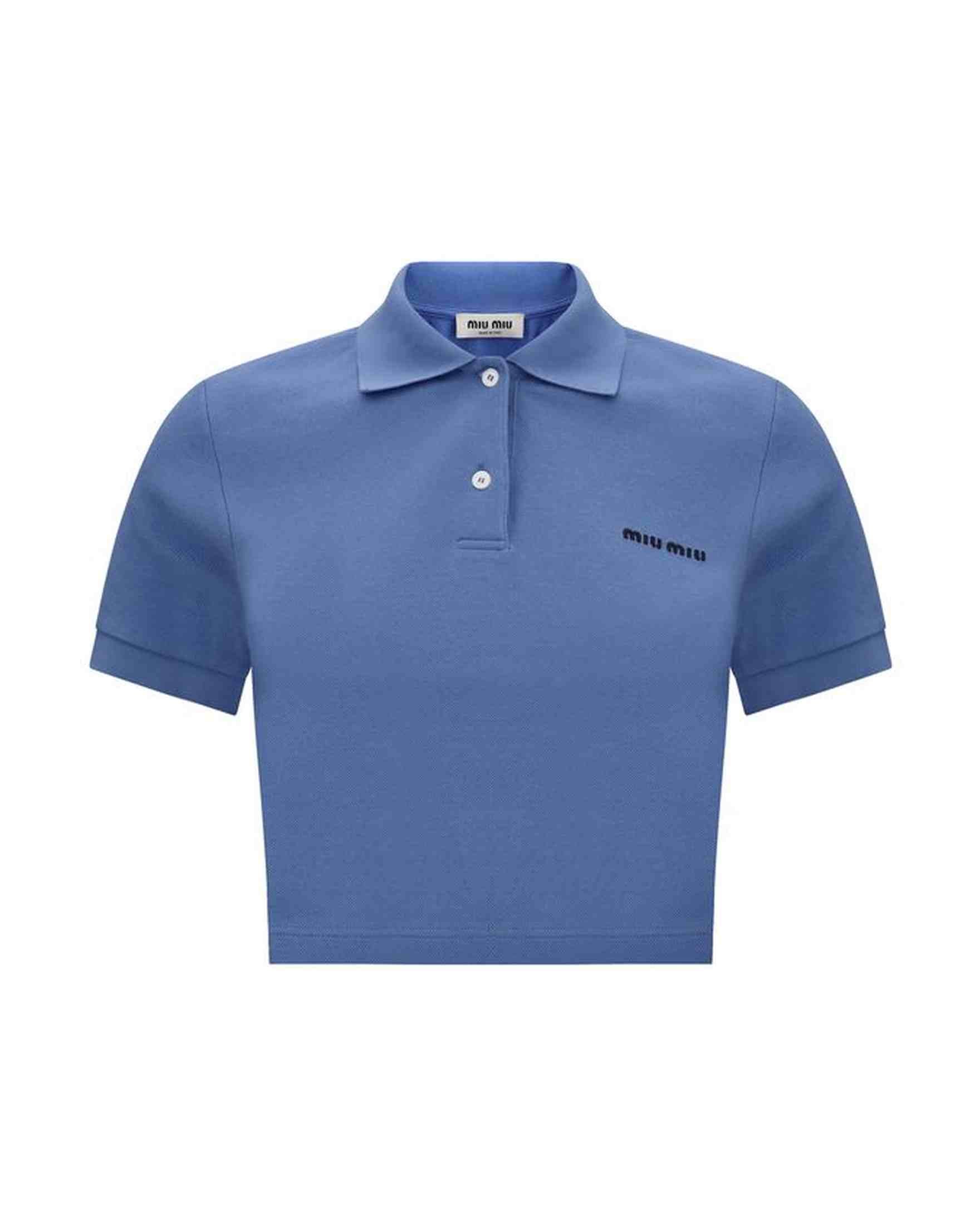 Miu Miu Polo Crop Shirt Glam Steals