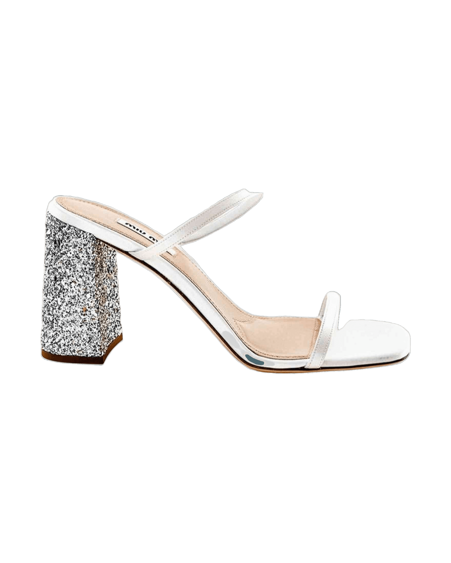 Miu Miu Silk White Sandal Glam Steals