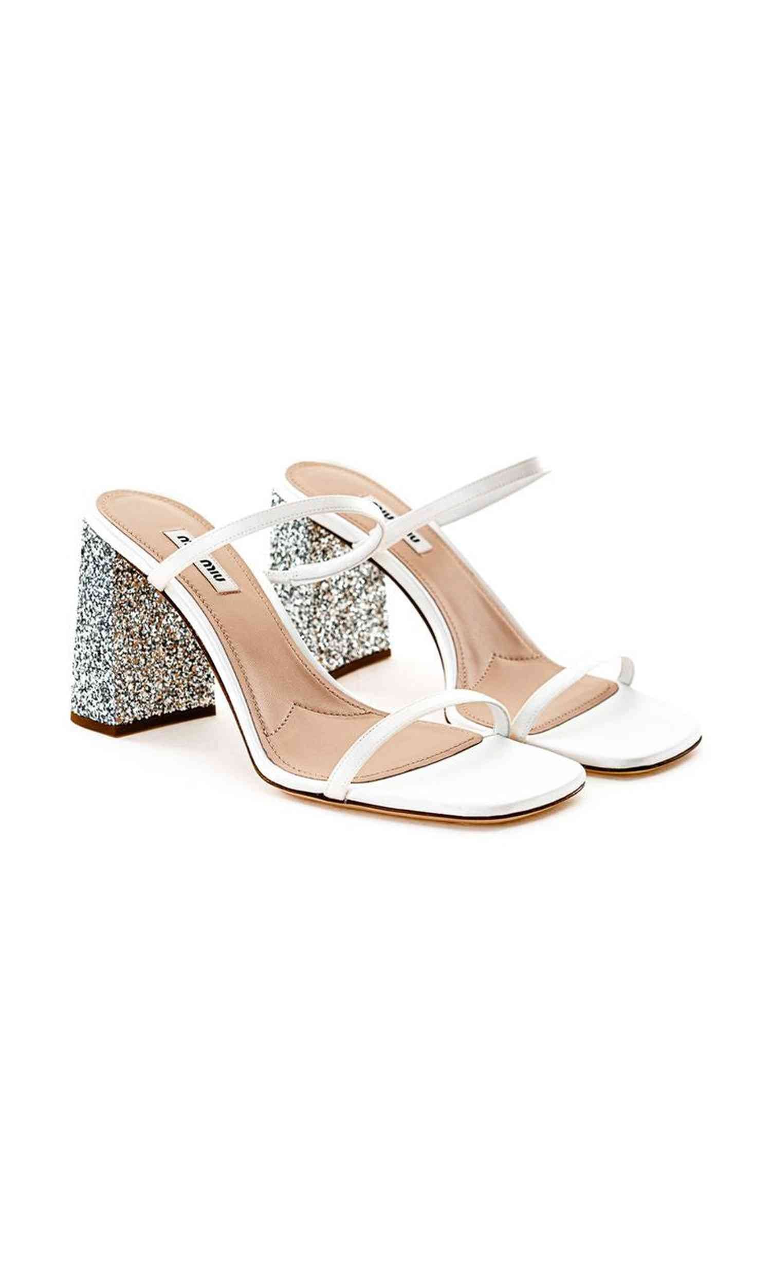 Miu Miu Silk White Sandal Glam Steals